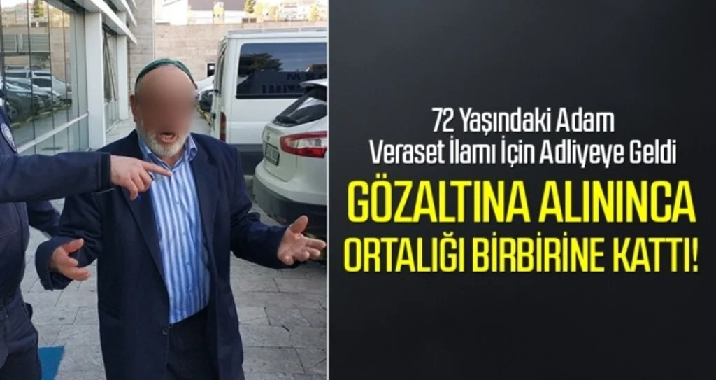 Samsun'da Veraset İlamı İçin Adliyeye Gelen Adam Tutuklandı!