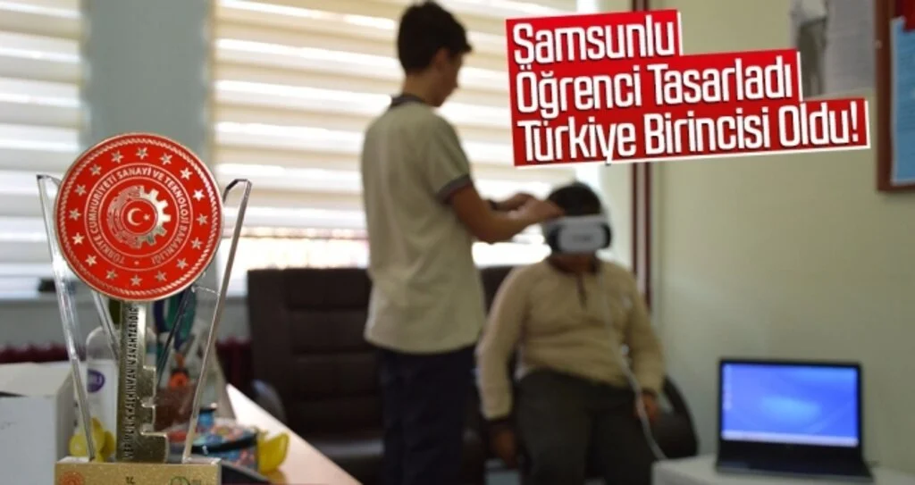 Samsunlu Öğrencinin Tasarladığı 'sanal gerçeklik gözlüğü' Türkiye birincisi oldu