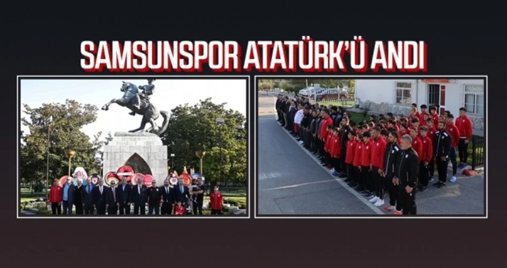 Samsunspor Atatürk’ü andı