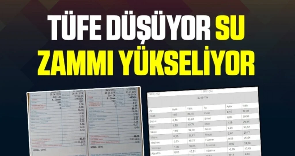 TÜFE Düşüyor Su Zammı Yükseliyor!