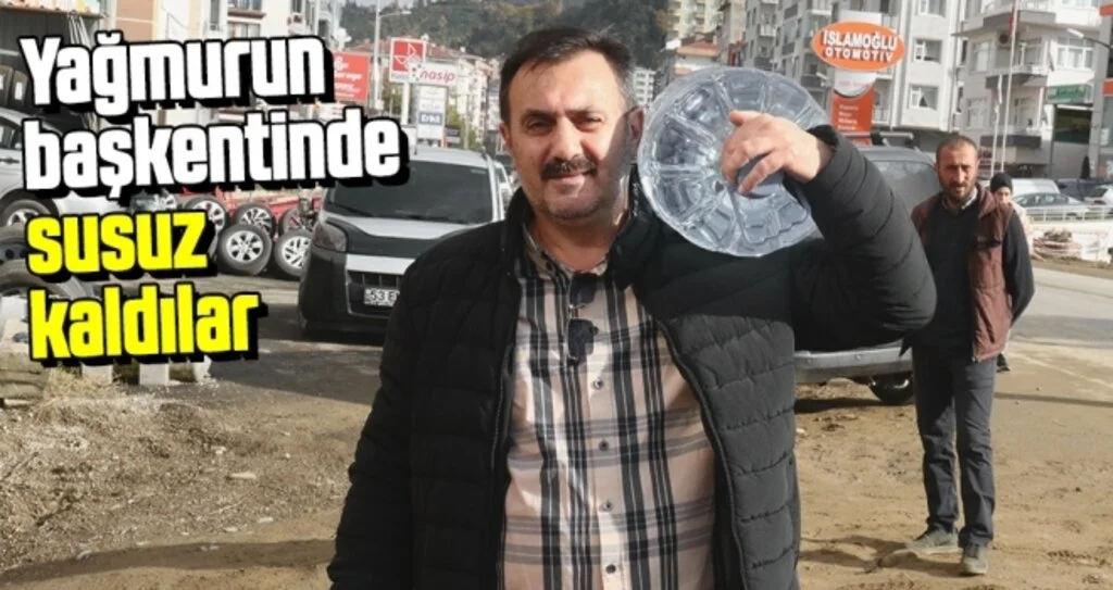 Yağmurun başkentinde susuz kaldılar