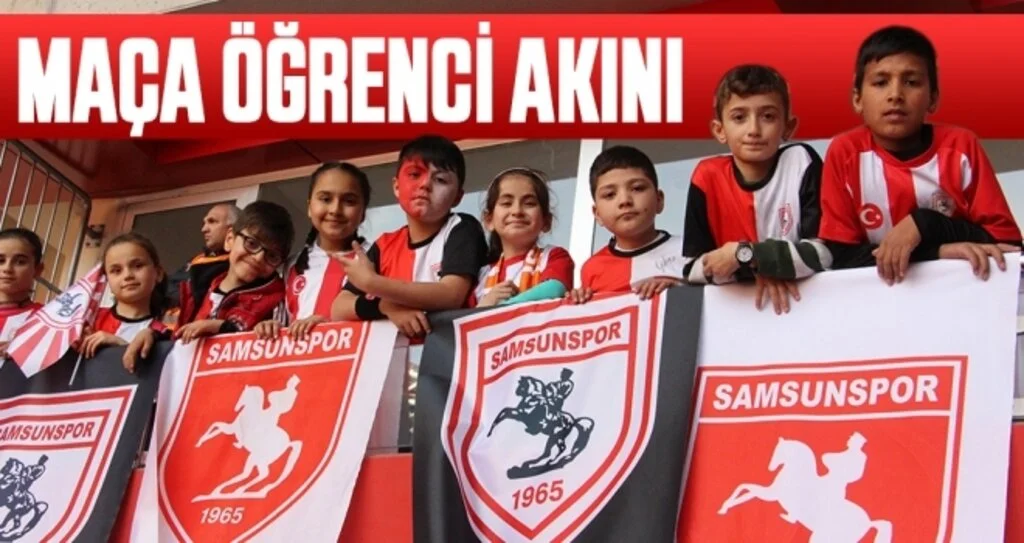 Yılport Samsunspor - Hacettepe Spor Maçına Öğrenci Akını