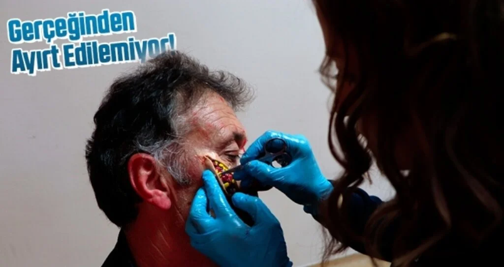 112 tatbikatlarının vazgeçilmez 'makyaj ustası'