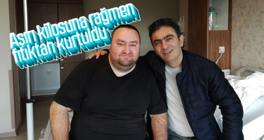 Aşırı kilosuna rağmen fıtıktan kurtuldu