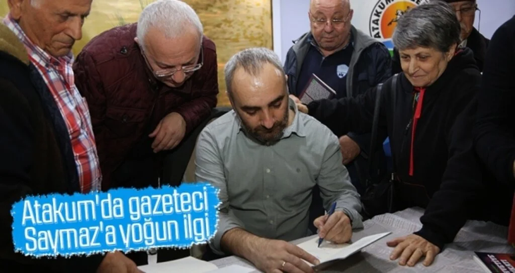 Atakum'da gazeteci Saymaz'a yoğun ilgi