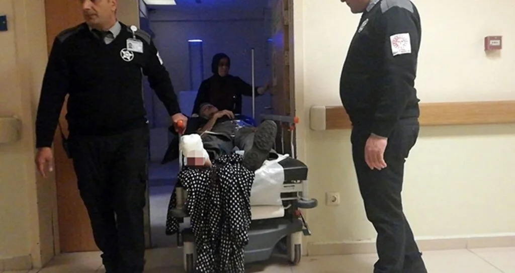 Ayağını kazan temizleme makinesine kaptırdı