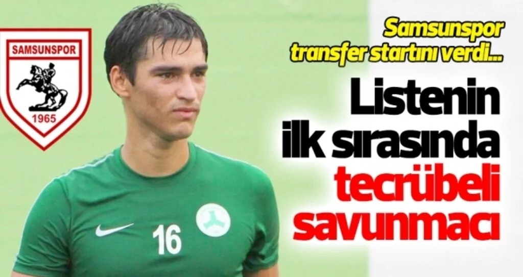 Başarılı defans Murat Akça, Samsunspor'un transfer listesinde