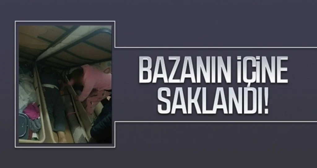 Bazanın içine saklandı!