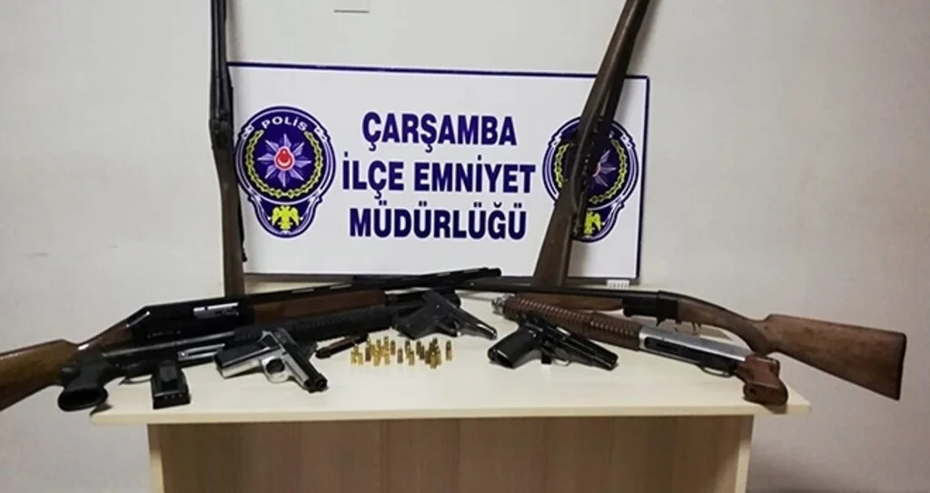 Çarşamba'da ‘ruhsatız silah’ operasyonu: 1 gözaltı