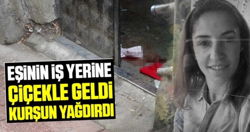 Eşinin iş yerine çiçekle geldi, kurşun yağdırdı