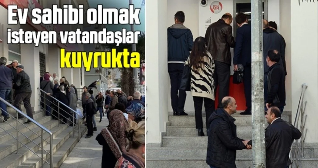 Ev Sahibi Olmak İsteyen Vatandaşlar Kuyrukta