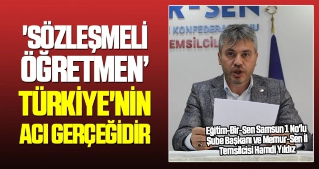 Hamdi Yıldız: 'Sözleşmeli öğretmen' Türkiye'nin acı gerçeğidir