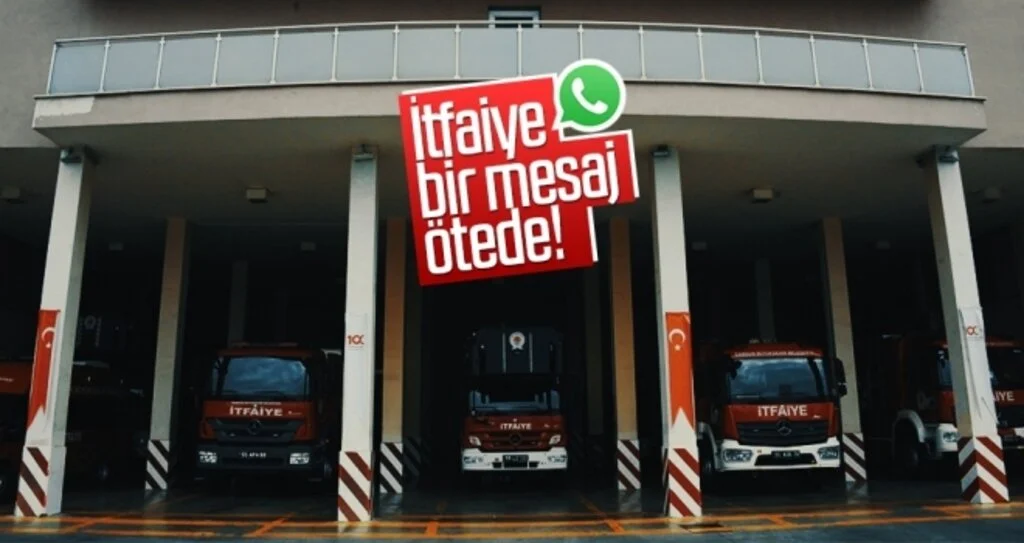 İtfaiye bir mesaj ötede!