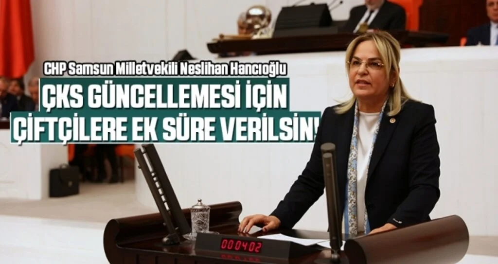 Milletvekili Hancıoğlu: ÇKS Güncellemesi İçin Çiftçilere Ek Süre Verilsin!
