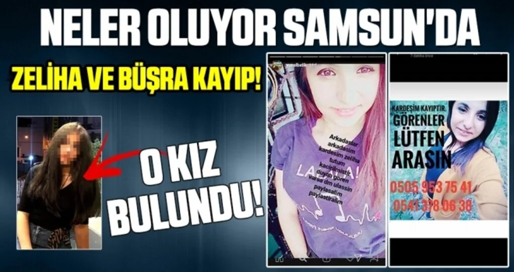 Neler oluyor Samsun'da? Zeliha ve Büşra kayıp!