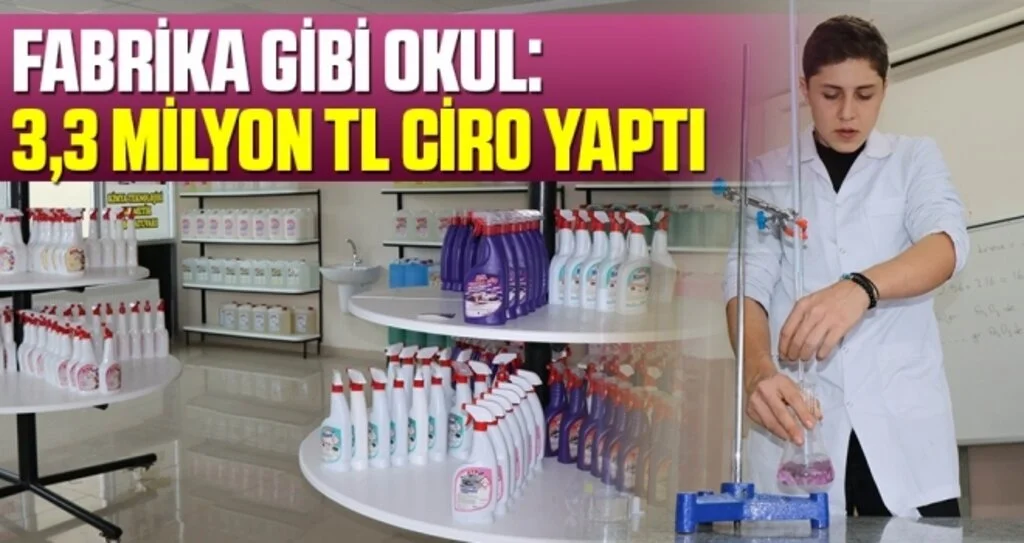 Samsun'da Fabrika gibi okul: 3,3 milyon TL ciro yaptı