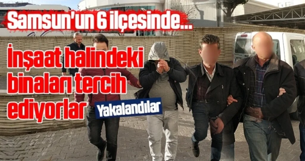 Samsun'da hırsızlık çetesine operasyon: 11 gözaltı