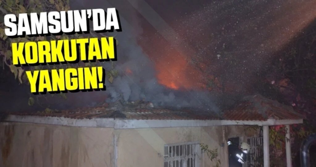 Samsun'da Korkutan Yangın!