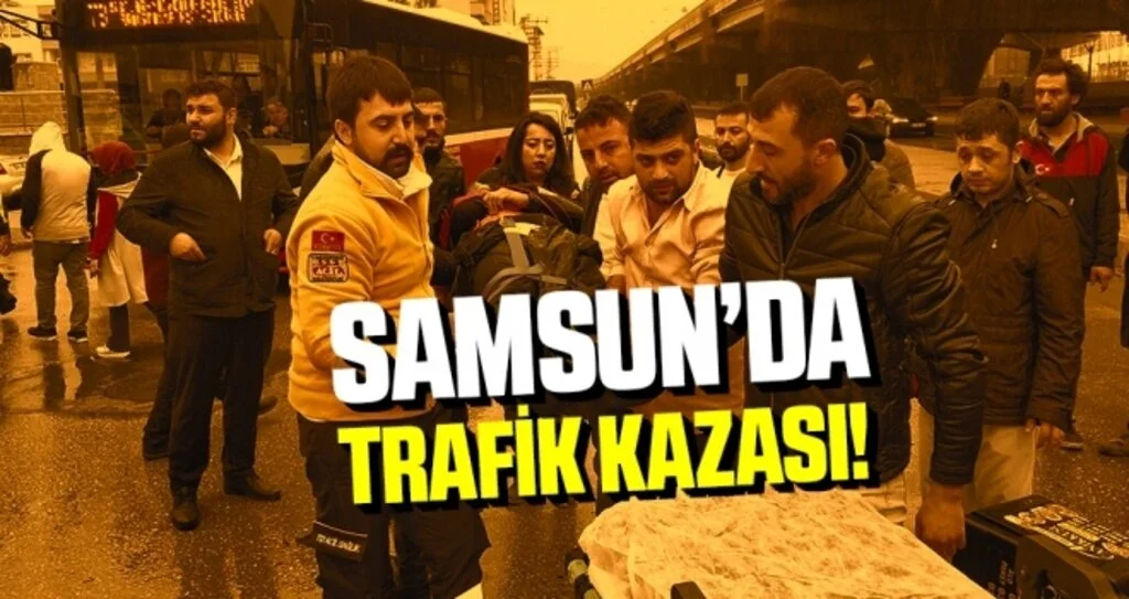 Samsun'da Motosiklet ile otomobil çarpıştı: 1 yaralı