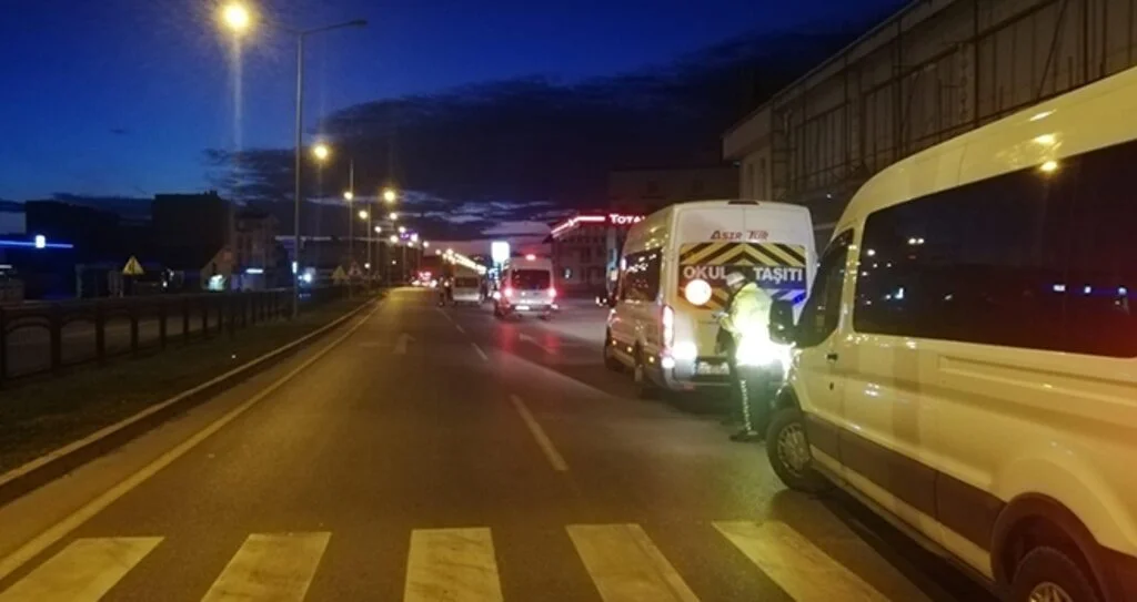 Samsun'da Öğrenci minibüsleri denetlendi