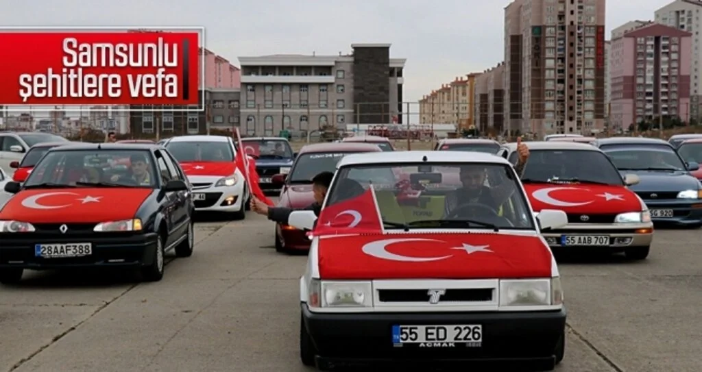 Samsunlu şehitlere vefa