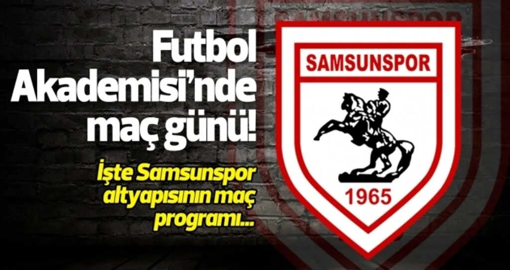 Samsunspor Futbol Akademisi'nde maç günü