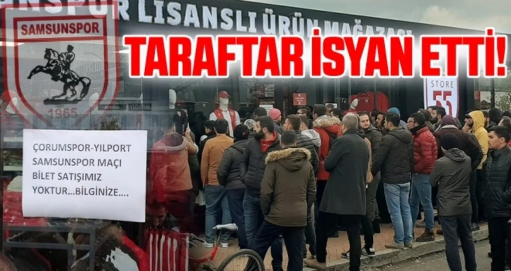 Samsunspor taraftarı isyan etti