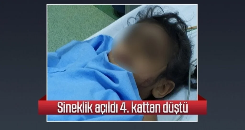 Sineklik açıldı 4. kattan düştü