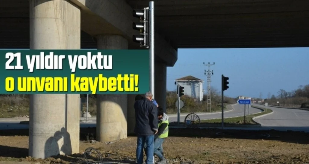 Sinop’ta Artık Trafik Lambası Var