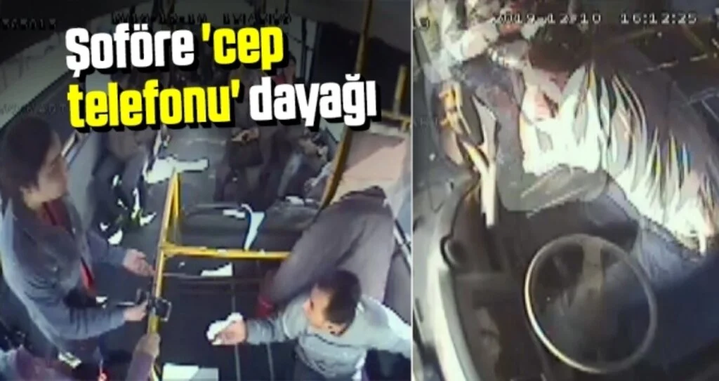 Şoföre 'cep telefonu' dayağı