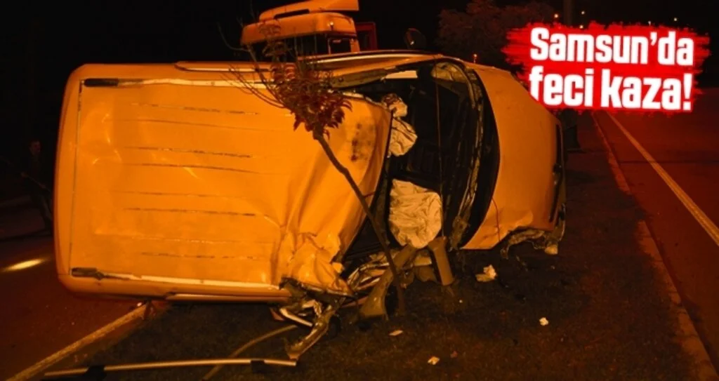 Terme’de trafik kazası: 1 yaralı