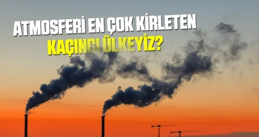 Türkiye atmosferi en çok kirleten 15. ülke