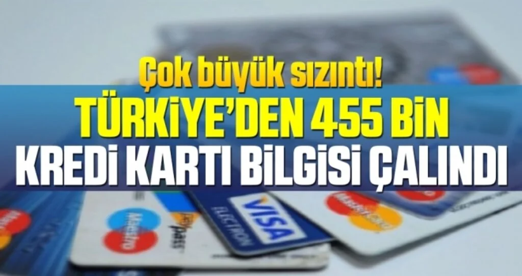 Türkiye’den 455 bin kredi kartı bilgisi çalındı