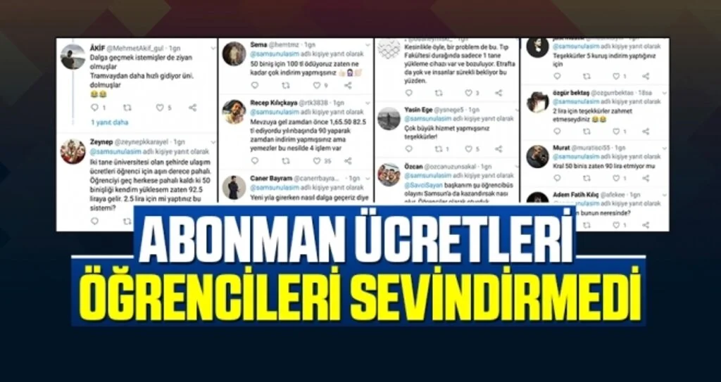 Abonman Ücretleri Öğrencileri Sevindirmedi