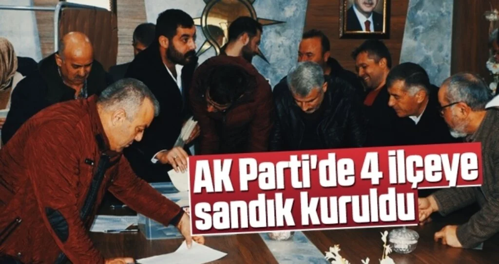 AK Parti Samsun'da 4 İlçeye Sandık Kuruldu