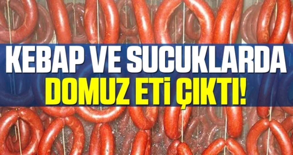 Bakanlık Açıkladı! Kebap ve Sucuklarda Domuz Eti Var