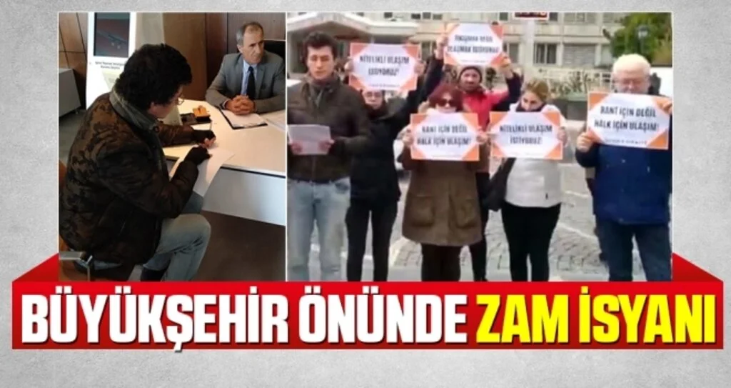 Büyükşehir Önünde Zam İsyanı!