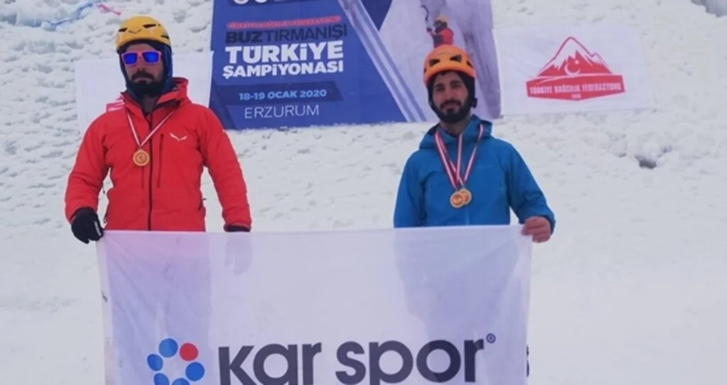 Buz tırmanışında Gururumuz Oldular