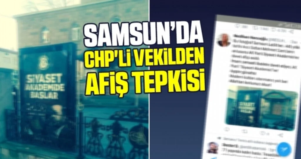 CHP'li Vekilden Afiş Tepkisi