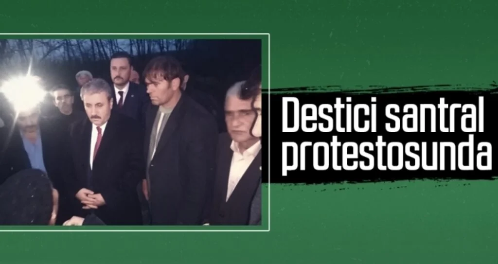 Destici santral protestosunda
