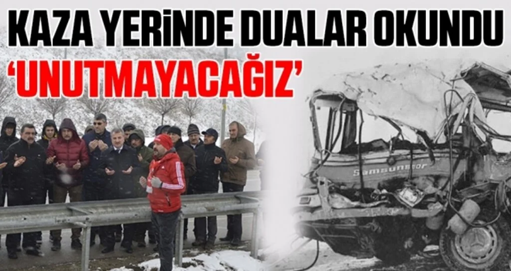 Futbol Şehitleri Havza'da Kazanın Olduğu Yerde Anıldı