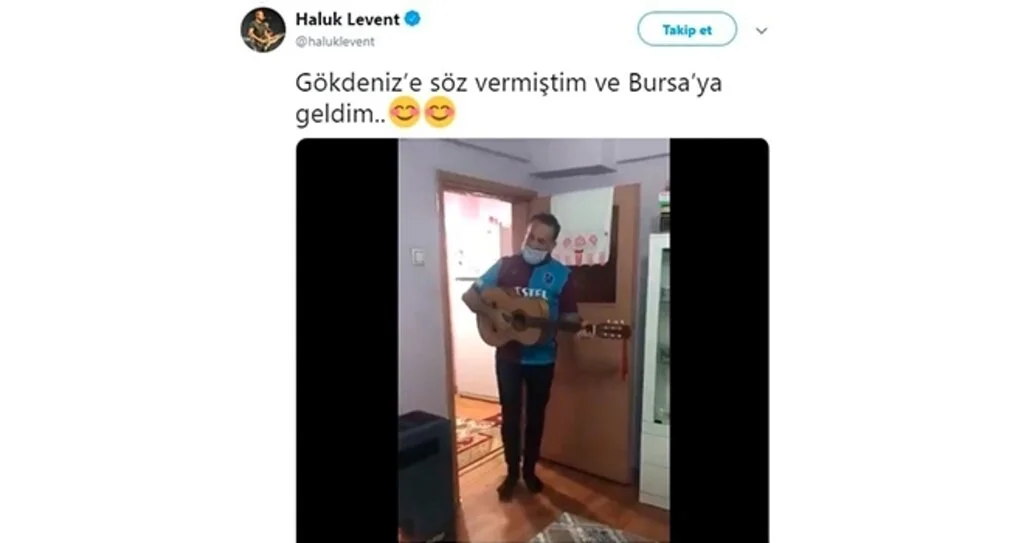 Haluk Levent, kas hastası Gökdeniz’e verdiği sözü tuttu