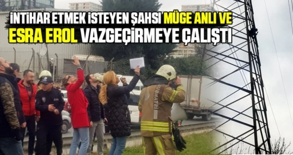 İntihar etmek isteyen şahsı Müge Anlı ve Esra Erol vazgeçirmeye çalıştı