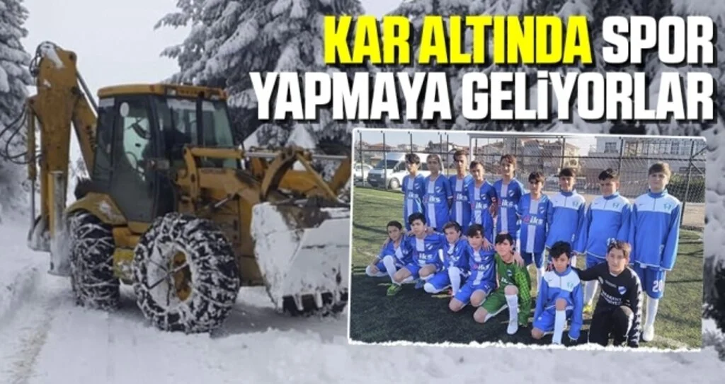 Kar Altında Spor Yapmaya Geliyorlar