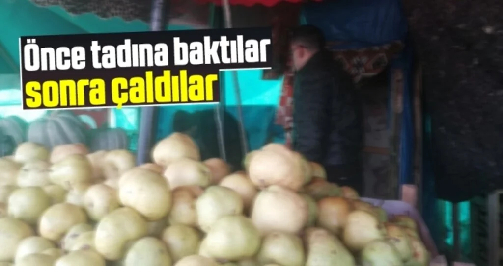 Önce tadına baktılar sonra çaldılar