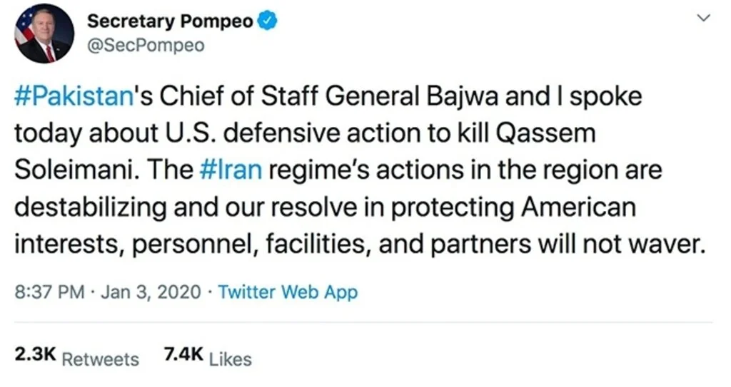 Pompeo: 'ABD’nin çıkarlarını koruma kararlılığımız değişmeyecek'