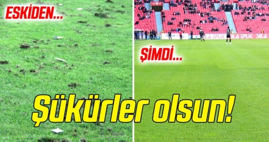 Samsun 19 Mayıs Stadyumu hibrit çime kavuştu