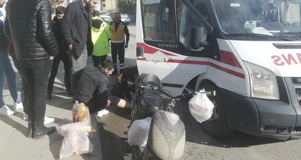 Samsun'da Cip ile elektrikli bisiklet çarpıştı: 1 yaralı