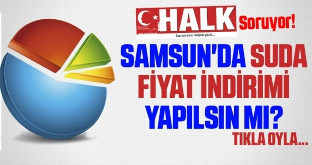 Samsun'da Suda Fiyat İndirimi Yapılsın MI?