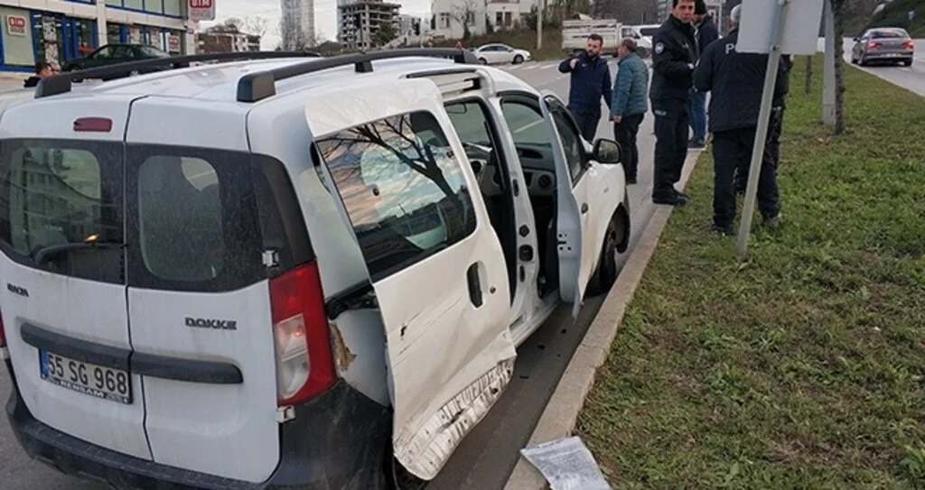 Samsun'da Trafik Kazası: 1 Yaralı